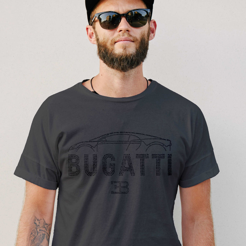 Deville Apparel - Rhinestone Bugatti Chiron T-Shirt
