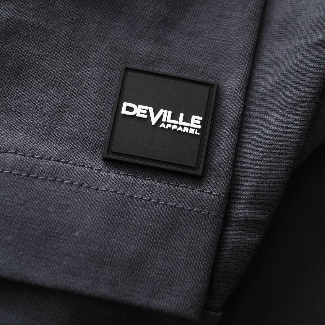 Deville Rectangle Logo Tee Grey